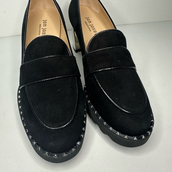 Black Heeled Loafers - Picture 4 of 8